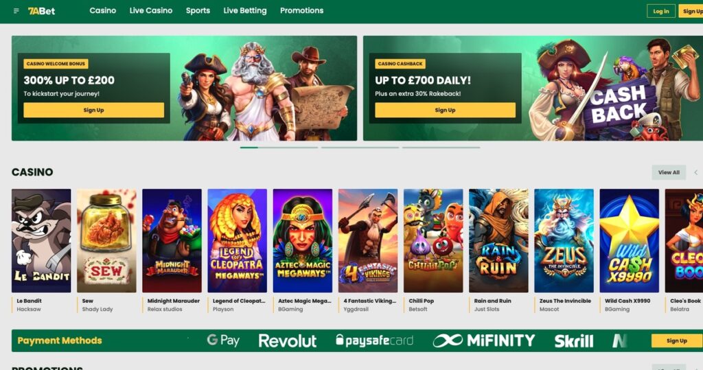 7ABet – Best Credit Card Casino For Bonus Buy Slots